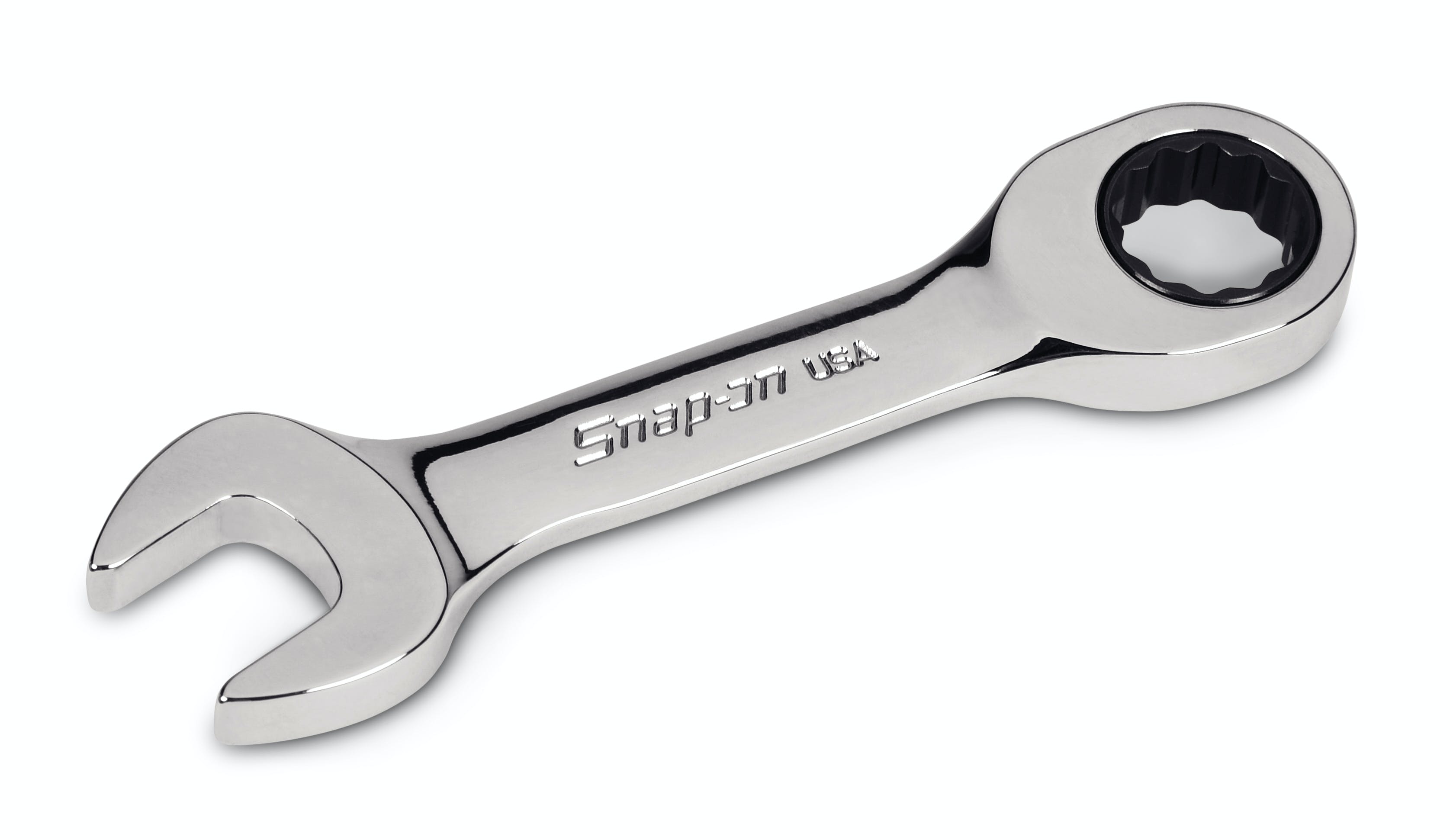 14 mm 12-Point Metric Flank Drive® 0° Offset Short Ratcheting Combination Wrench | OXKRM14 14 mm 12-Point Metric Flank Drive® 0° Offset Short Ratcheting Combination Wrench | OXKRM14